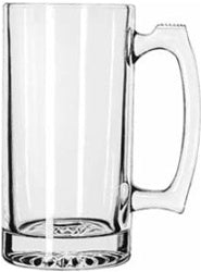 Libbey 25 oz. Sport Clear Glass Beer Mug-12 Each-1/Case