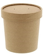 Royal 12 oz. Kraft Paper Food Container And Lid Combo-250 Each-1/Case