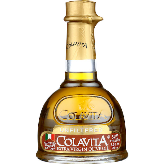 Colavita Extra Virgin Olive Oil Decanter Unfiltered 12/8.5 Fl Oz.