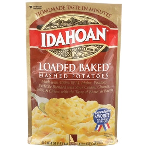 Idahoan Foods Loaded Baked Mashed Potatoes-4 oz.-12/Case