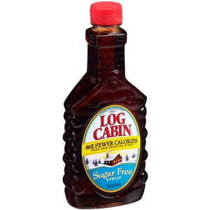 Log Cabin Sugar Free Syrup Bottle-12 fl oz.-12/Case
