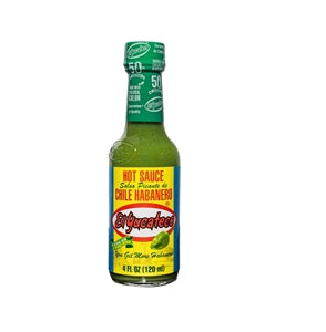 El Yucateco Green Chile Habanero Hot Sauce Bottle-4 fl oz.-12/Case