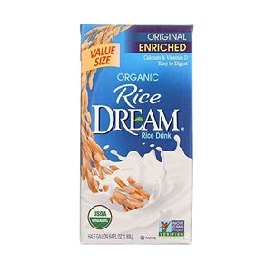 Dream Imagine Non Dairy Enriched Organic Original Rice Milk-64 oz.-8/Case