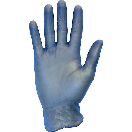 The Safety Zone Blue Extra Large Vinyl Powder Free Glove-1 Each-200/Box-10/Case