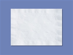 Smith Lee 10" X 14" White-Anniversary-Straight Edge Paper Placemat-1000 Each-1/Case