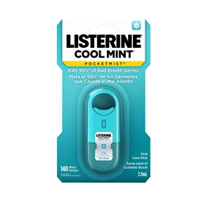 Listerine Cool Mint Pocketmist-7.7 Milileter-6/Box-6/Case