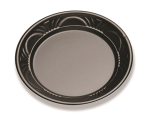 D & W Fine Pack 7 Inch Plastic Pearl Black Plate-125 Each-125/Box-8/Case