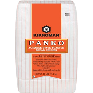 Kikkoman Toasted Panko Japanese Style Bread Crumbs-25 lb.