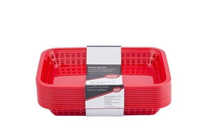 Tablecraft Cash & Carry Grand Red Basket-12 Count-3/Case