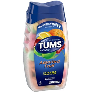 Tums Assorted Fruit Tablets-96 Each-6/Box-4/Case