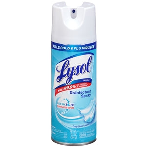 Lysol Crisp Linen Scent Disinfectant Aerosol-12.5 oz.-12/Case