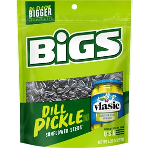 Bigs Vlasic Dill Pickle Sunflower Seeds-5.35 oz.-12/Case