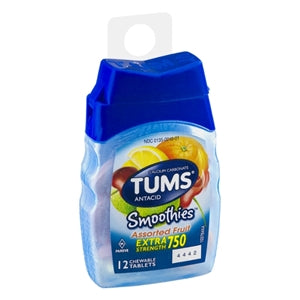 Tums Extra Strength Assorted Fruit-12 Count-9/Box-8/Case