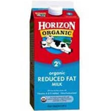 Horizon Organic 1% Reduced Fat Single Serve Aseptic Milk-8 fl oz.s-18/Case