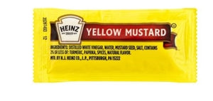 Heinz Kosher Mustard Single Serve 1/2.5 Lb.