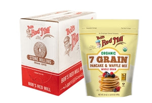 Bob's Red Mill Natural Foods Inc Organic 7 Grain Pancake And Waffle Mix-24 oz.-4/Case