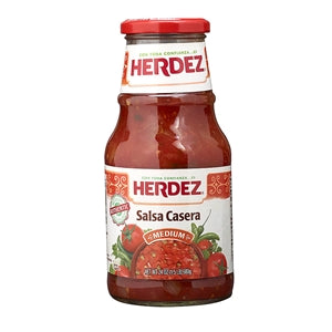 Herdez Salsa Medium Casera-24 oz.-12/Case