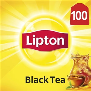 Lipton Black Tea Traditional Blend Individually Wrapped Tea Bags-100 Count-10/Case