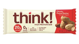 Thinkthin Chunky Peanut Butter Protein Bar-2.1 oz.-10/Box-12/Case