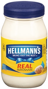 Hellmann's Real Mayonnaise Jar-8 fl oz.-12/Case