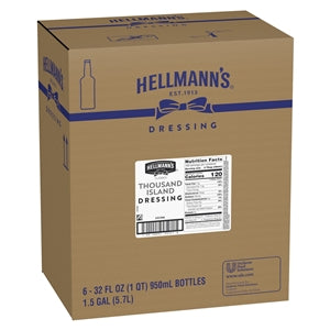 Hellmann's Classics Thousand Island Salad Bar Dressing Bottle-32 oz.-6/Case
