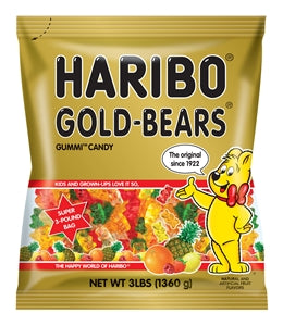 Haribo Goldbears Confectionery Gummy Candy-3 lb.-4/Case