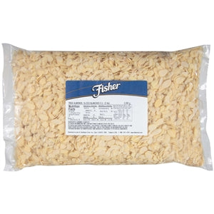 Fisher Blanched Sliced Almonds-5 lb.-1/Case