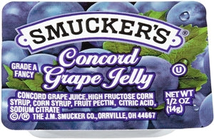 Smucker's Concord Grape Jelly-0.5 oz.-200/Case