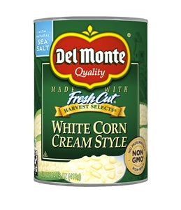 Del Monte White Cream Style Corn-14.75 oz.-12/Case