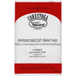 Conestoga Peppered Biscuit Gravy Mix-24 oz.-6/Case
