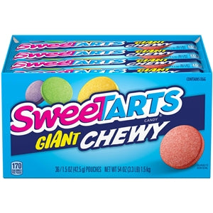 Sweetarts Giant Chewy Candy-1.35 oz.-36/Box-10/Case