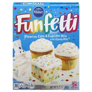 Pillsbury Funfetti Cake Mix-15.25 oz.-12/Case