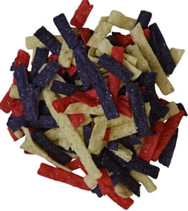 Fresh Gourmet Tri-Color Tortilla Strips Salad Topping Single Serve-0.5 oz.-100/Case