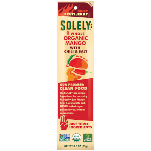 Solely Fruit Jerky Mango Chili-0.8 oz.-12/Box-6/Case