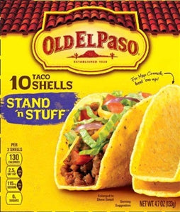 Old El Paso Stand 'N Stuff Taco Shells-4.7 oz.-12/Case
