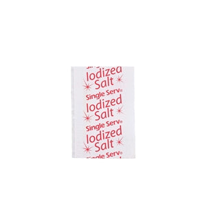 Single Serv Salt Iodized-0.6 Gram-6000/Case