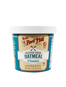 Bob's Red Mill Natural Foods Inc Gluten Free Classic Oatmeal Cup-1.81 oz.-12/Case