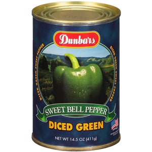 Dunbar Peppers Diced Green-1 Each-24/Case