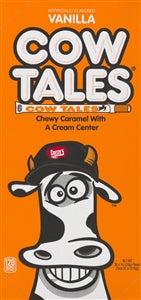 Goetze Candy Vanilla Cow Tales Convertible Box-1 oz.-36/Box-12/Case