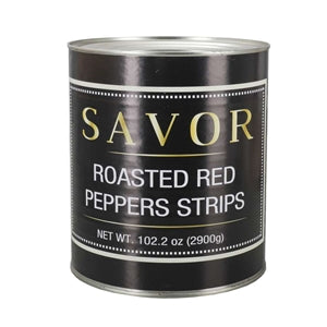 Savor Imports Roasted Red Pepper Strips-10 Each-6/Case