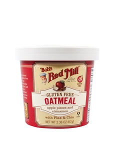 Bob's Red Mill Natural Foods Inc Gluten Free Apple Cinnamon Oatmeal Cup-2.36 oz.-12/Case