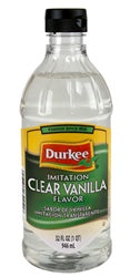 Durkee Imitation Clear Vanilla Flavoring-32 fl oz.-1/Box-6/Case