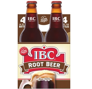 Ibc Root Beer With Sugar Glass Bottle-12 fl oz.-4/Box-6/Case