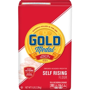 Gold Medal Bleached Enriched Pre-Sifted Self Rising Flour-5 lb.-8/Case