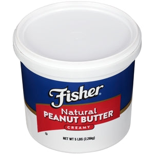 Fisher Natural Creamy Peanut Butter-5 lb.-3/Case