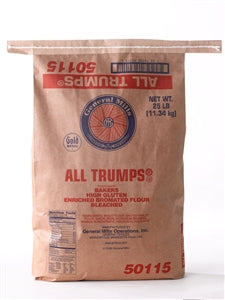 Gold Medal All Trumps Bakers High Gluten Bleached Bromated Enriched Flour-25 lb.