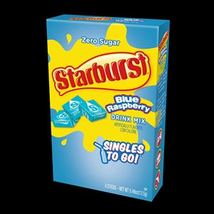 Starburst Blue Raspberry Drink Mix Singles To Go-0.48 oz.-12/Case