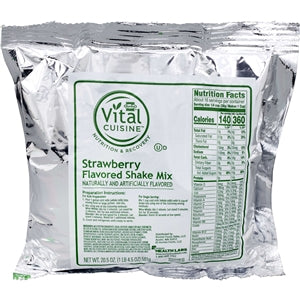 Hormel Vital Cuisine Strawberry Super Milk Shake Mix-6 Count-1/Case