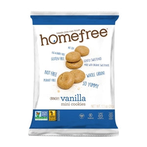 Homefree Vanilla Mini Cookies Single Serve-1.1 oz.-10/Case
