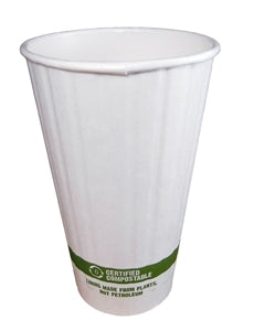 World Centric 16 oz. Double Wall Hot Cup With Bio Lining-40 Each-15/Case